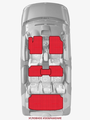 ЭВА коврики «Queen Lux» комплект для Volkswagen Polo GTI